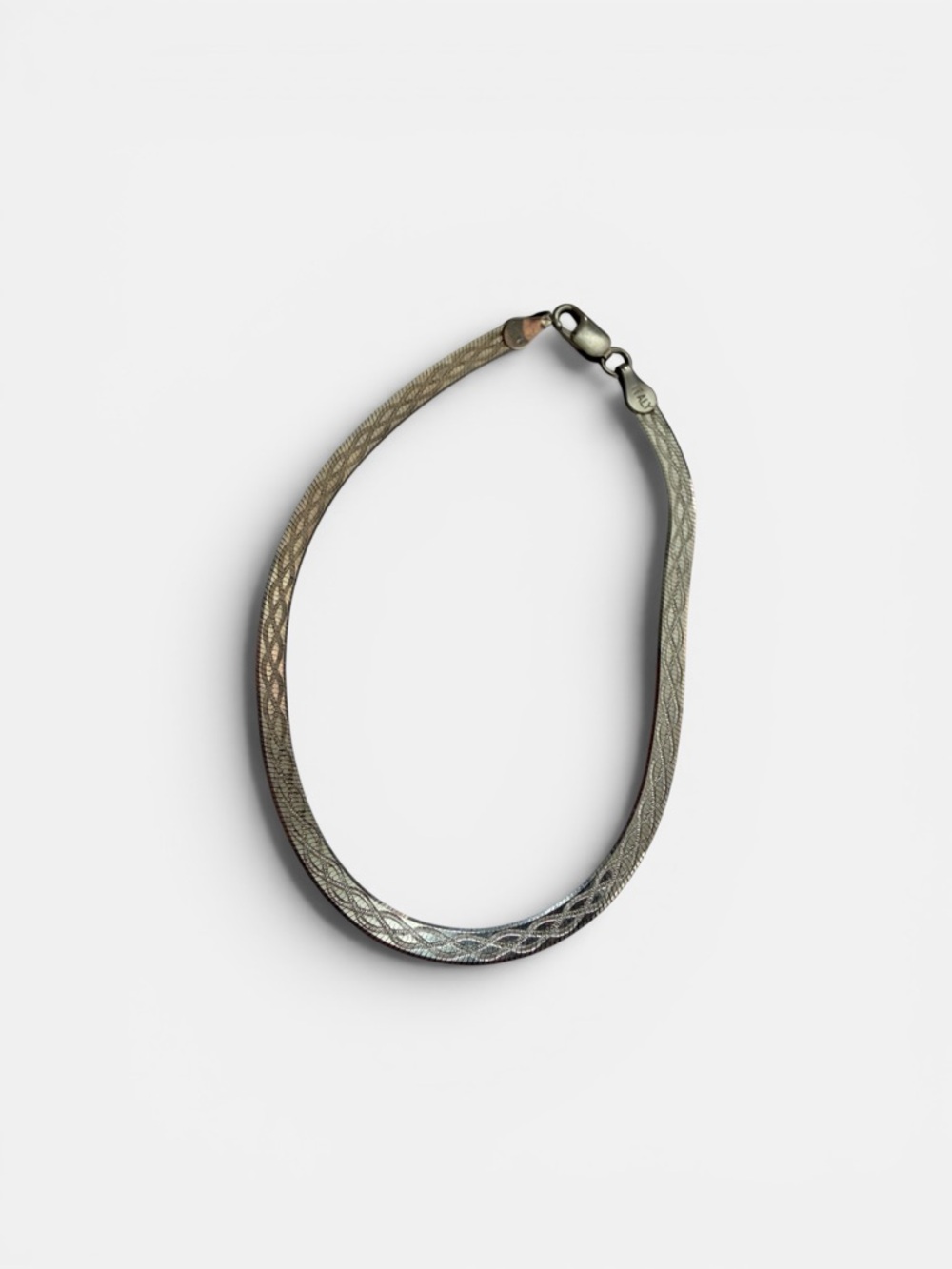 Italian 925 Silver Herringbone Bracelet